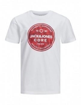 T-Shirt Garcon - Jcotate Tee Ss Crew Neck Jr White