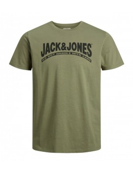 T-Shirt Homme - Jjretro Logo Tee Ss Crew Neck A48 (Dusty Olive)