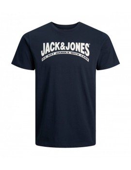 T-Shirt homme - Jjretro Logo Tee Ss Crew Neck A48  Bleu Marine