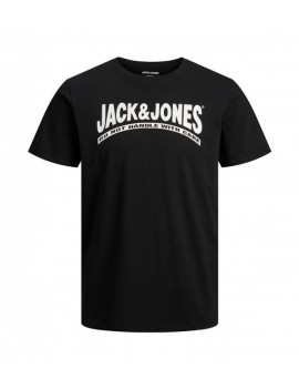 T-Shirt Homme - Jjretro Logo Tee Ss Crew Neck A48 Noir