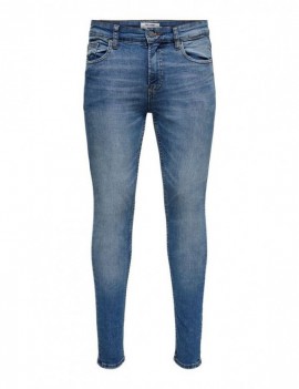 Jeans Homme Only & Sons- Onswarp Life Skinny Blue Doc