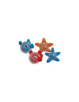 Croci Seaside Caoutchouc Ball en Thermoplastique Résistante pour Chien - Etoile Bleu