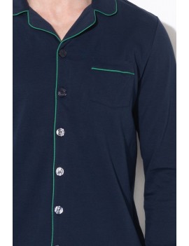Pyjama Chemise + Pantalon pour Homme - 100% Coton