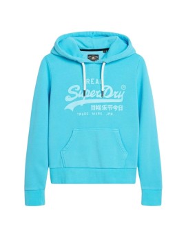 SweatA Capuche Femme - Superdry - Aqua Marine Marl