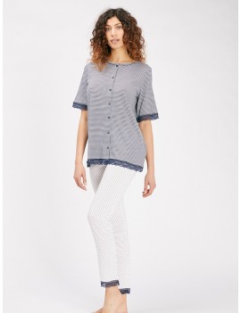 Pyjama - Chemise + Pantalon pour Femme