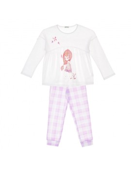 Pyjama (top + pantalon) pour Fille  - 100% Coton