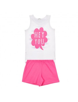 Pyjama (top + shorts) pour Fille  - 100% Coton