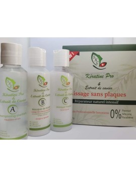 Pack Lissage naturel Kératine PRO sans plaques 100ml
