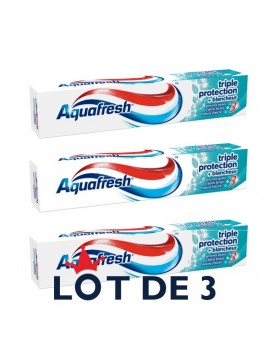 Lot de 3 Dentifrice - Aqf Triple Protec.Blanch.75 Ml