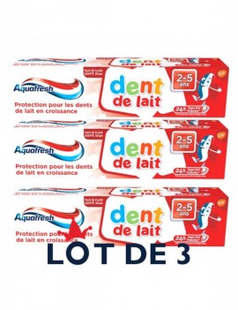 Lot de 3 Dentifrice - Aqf Dent De Lait 50Ml