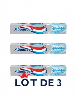 Lot de 3 Dentifrice - Aqf Blancheur & Brillance 75Ml