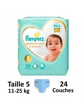 Paquet 24 Pcs Couches Bb - Pampers Premium Care 5