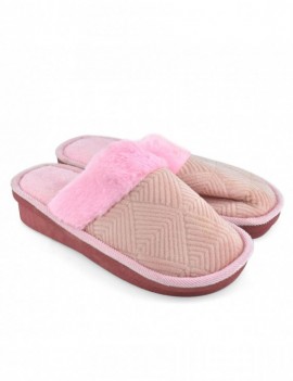 Pantoufles d'hiver Femme - Light Pink