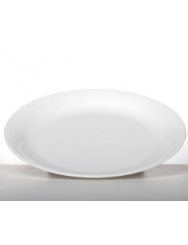 Lot De 6 Assiettes Plate Incassables - Opaque Blanc