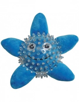 Croci Seaside Caoutchouc Ball en Thermoplastique Résistante pour Chien - Etoile Bleu