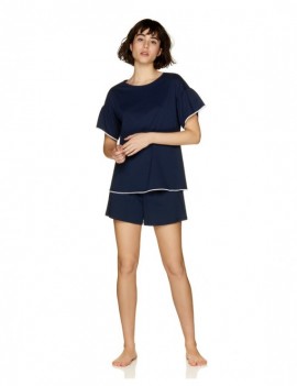 Pyjama (t-shirt+short) pour Femme - 100% Coton