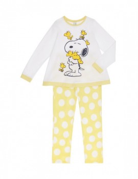 Pyjama Snoopy (top + pantalon) pour Fille  - 100% Coton